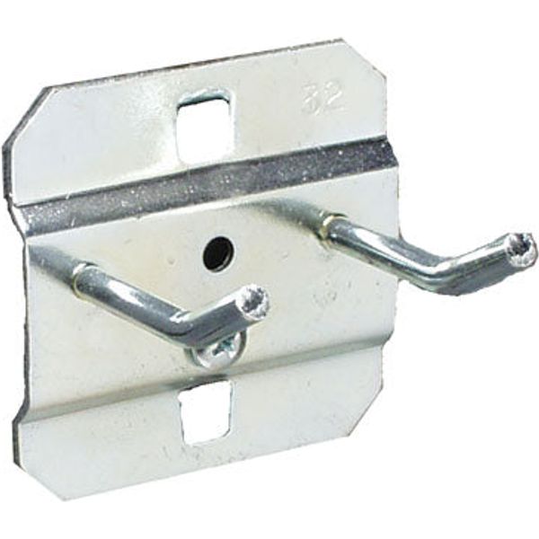 Triton Products LocHook Double Rod 90° Pegboard Hooks — 4in.L, 2