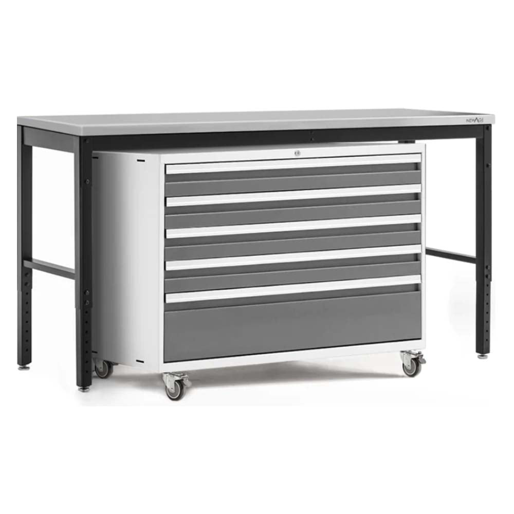 Newage Products Pro 3.0 Series 42&quot; Tool Cabinet And 84&quot; Workbench With Worktop