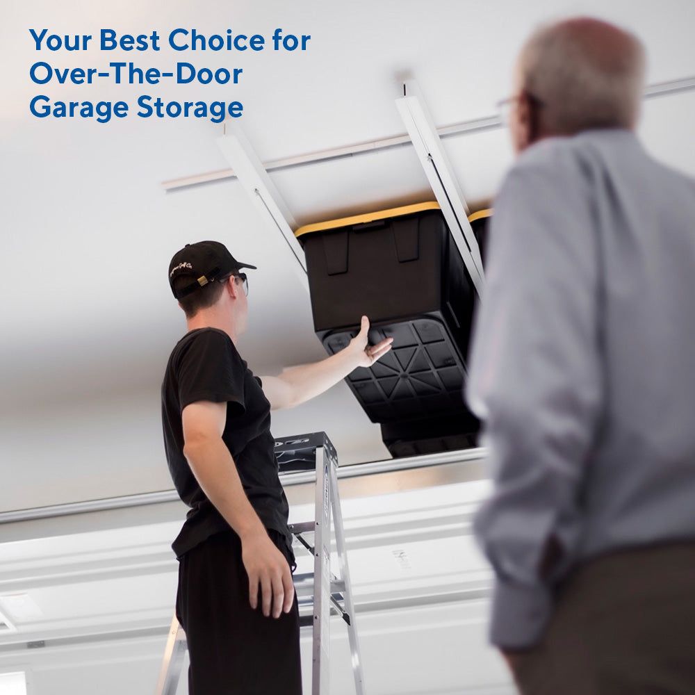 E-Z Glide Tote Slide PRO — Overhead Garage Storage System