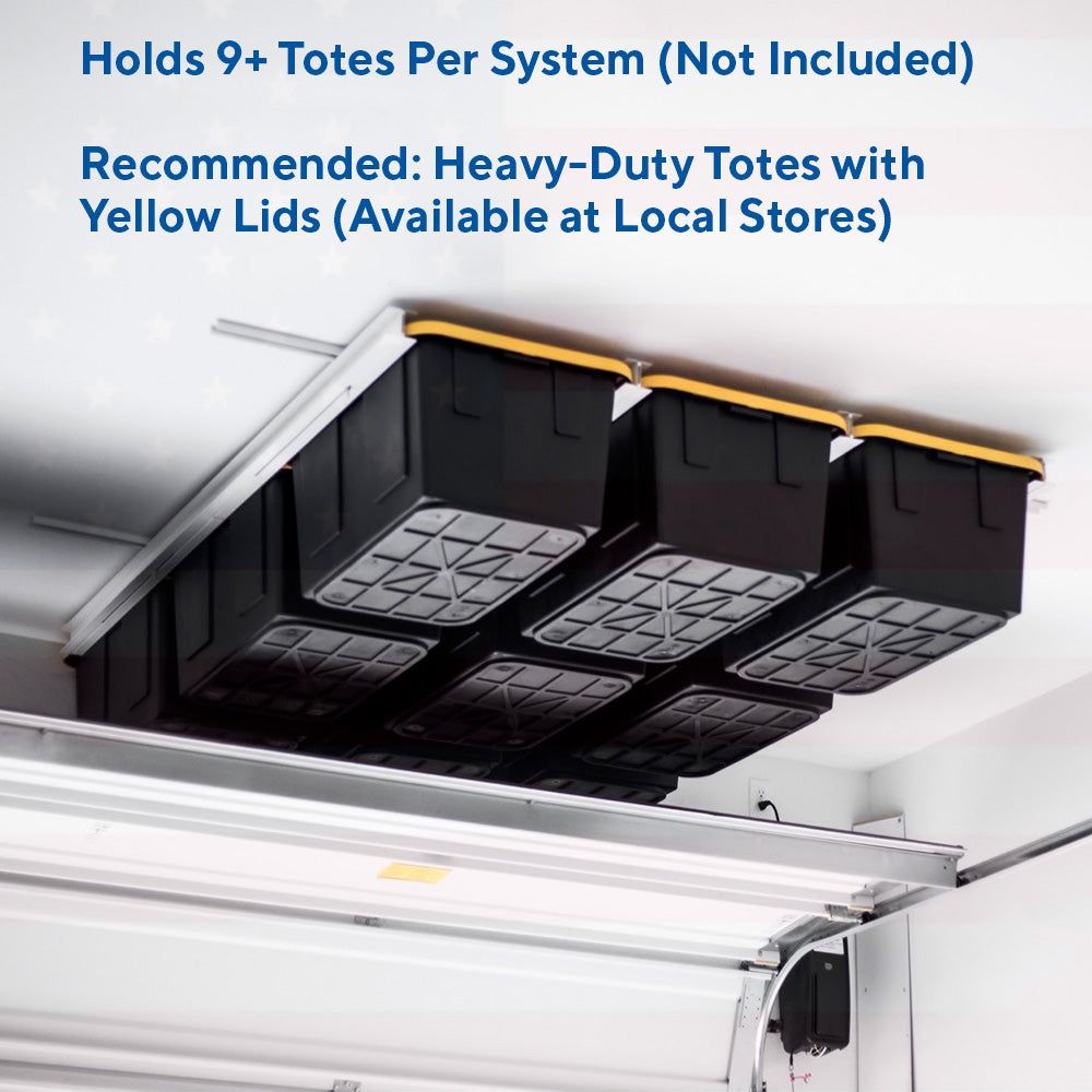 E-Z Glide Tote Slide Pro - Overhead Garage Storage System